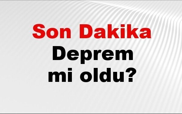 Son dakika Balıkesir’de deprem mi oldu? Az ö...